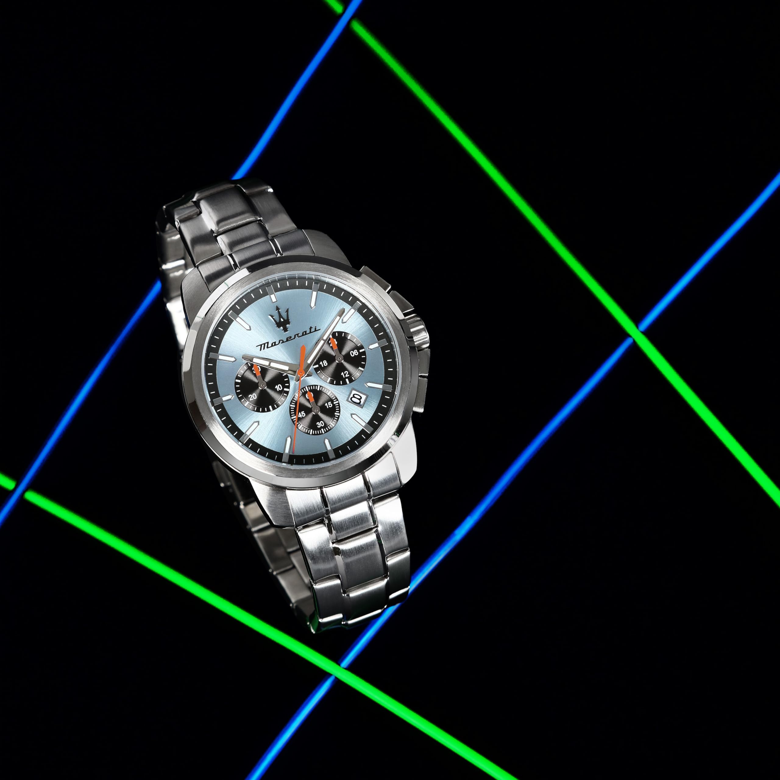Maserati Orologio Uomo in Acciaio, Cronografo, Analogico, 42 mm, Collezione SUCCESSO, Idee Regalo Uomo - R8873621044