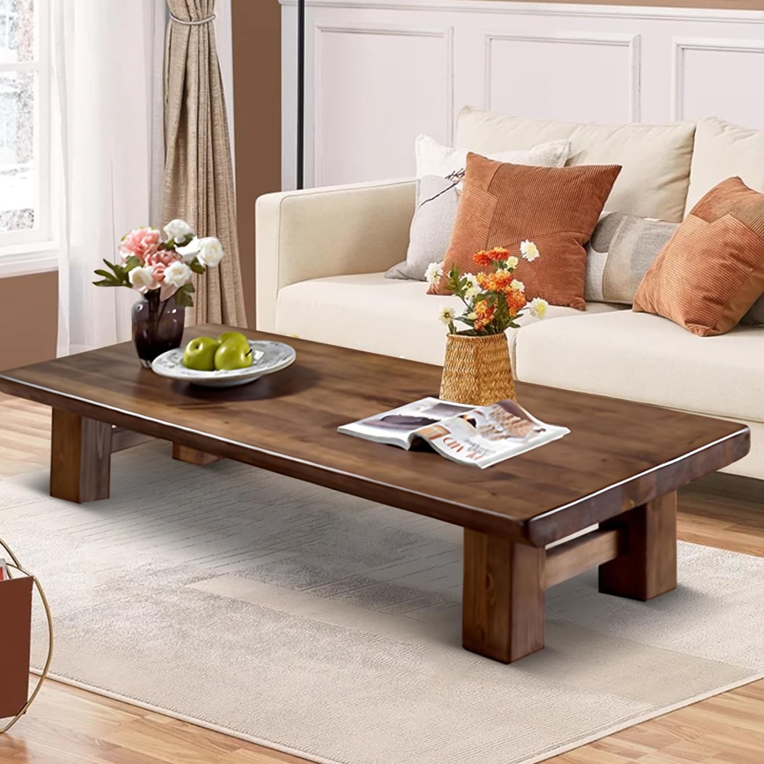 Table basse en bois massif : créez un foyer chaleureux et minimaliste
