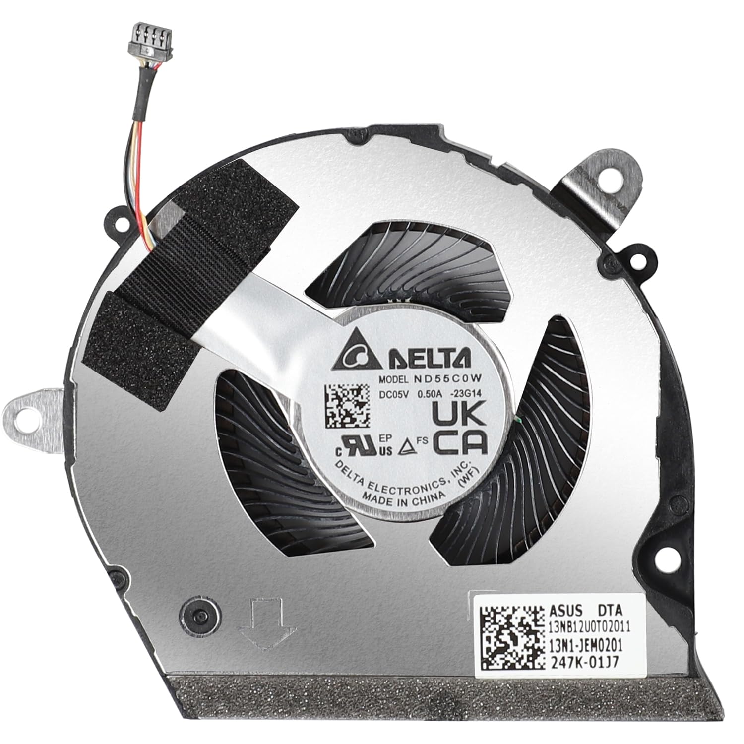 New CPU+GPU Cooling Fan Replacement for ASUS Zenbook Duo UX8406 UX8406M UX8406MA UX8406C UX8406CA ND55C0W-23G14 ND65C33-24A03 DC5V 0.50A