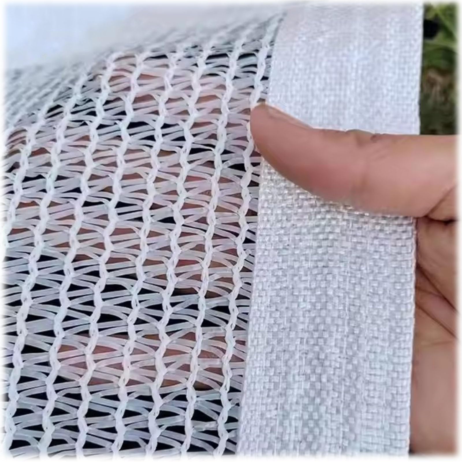 WQPMNYG Premium 90% UV Protection Sun Shade Cloth for Garden & Greenhouse White Mesh Tarp with Grommets (1x2m 1x3m 2x2m 2x3m 2x4m 2x5m)