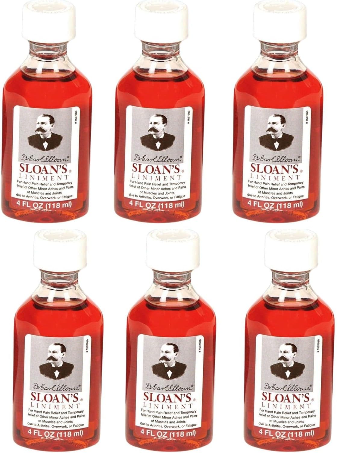Sloans Pain Relieving Liniment - 4 Oz, 6 Pack