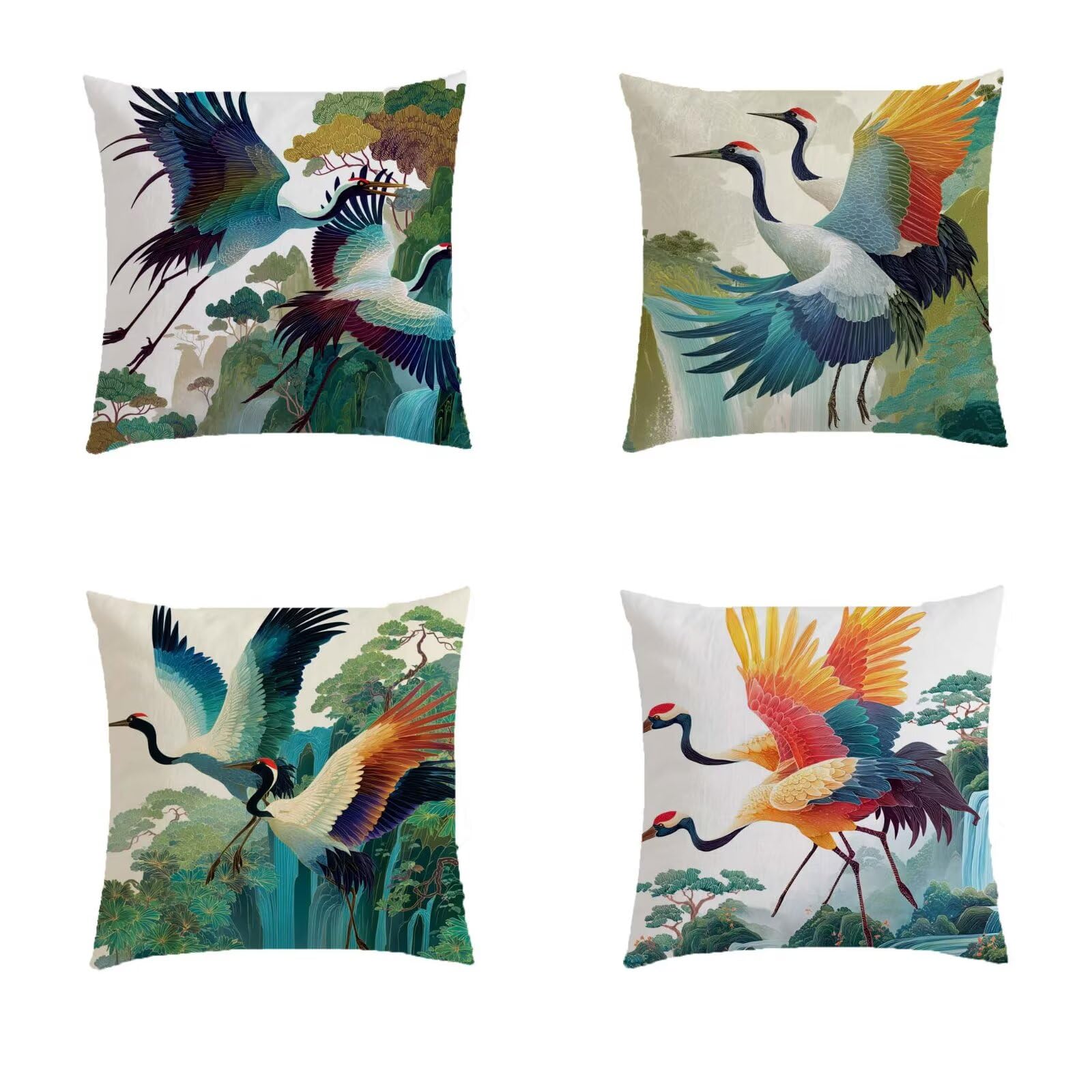 Housse de coussin salon de jardin au tissage effet lin et finitions invisibles
