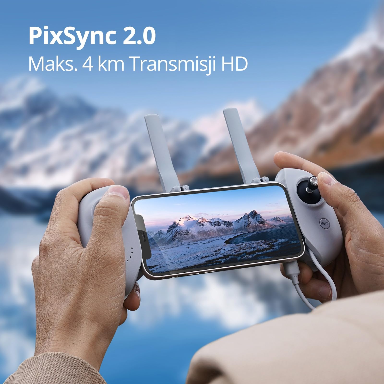 Potensic ATOM SE GPS dron z kamerą 4K EIS, 2 akumulatory 62 min lotu, poniżej 249 g, C0, transmisja FPV 4 km, silnik bezszczotkowy, maks. 16 m/s, Follow Me, auto powrót, dla dorosłych i początkujących