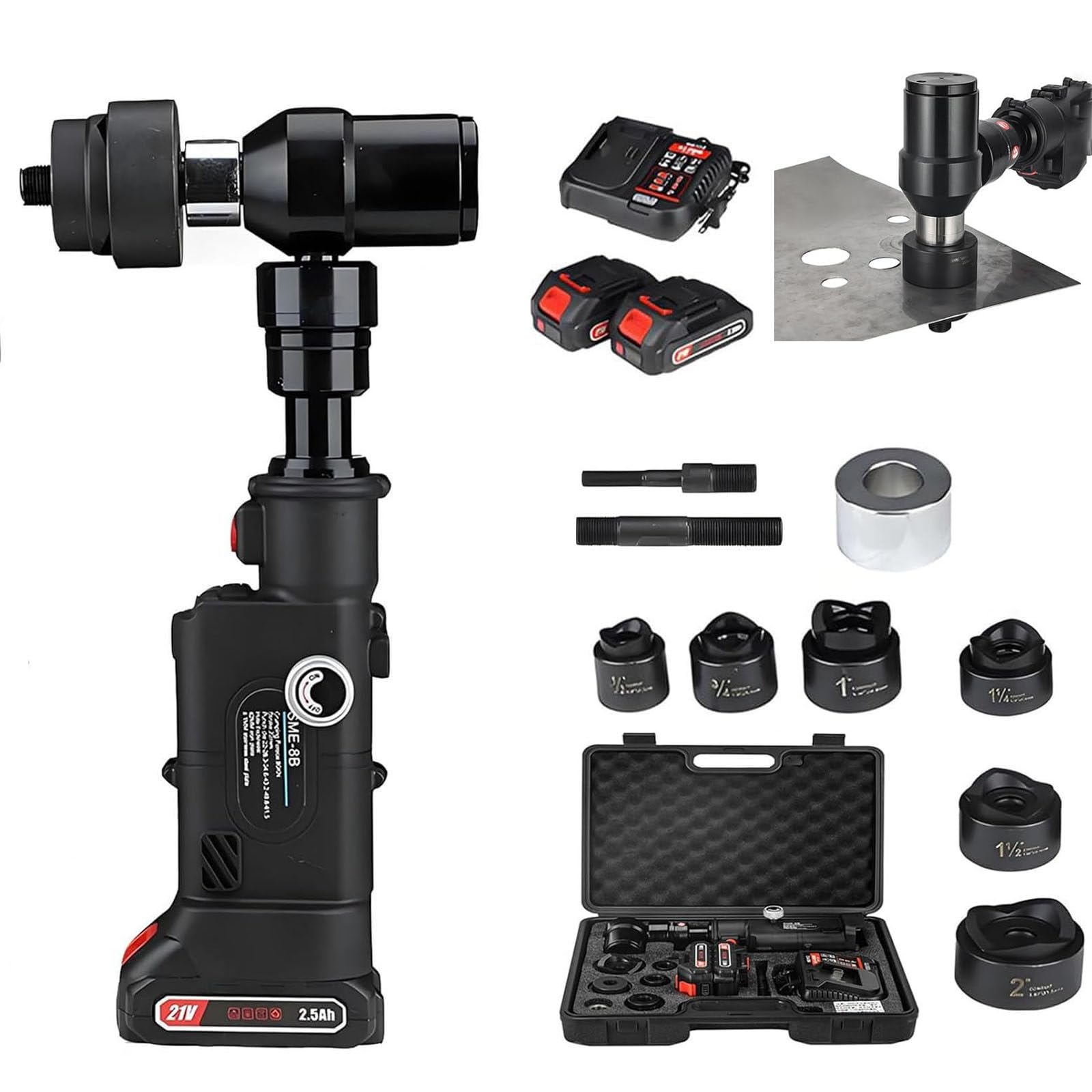 Kit de punzonado inalámbrico con Doble batería