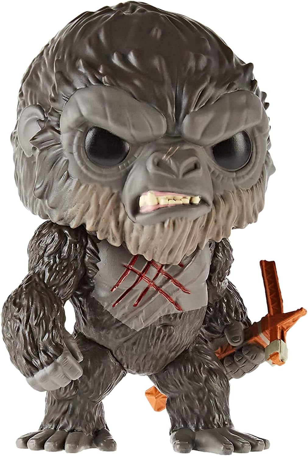 POP Godzilla vs Kong - Battle Scarred King Kong Funko Pop! Vinyl Figure (Bundled with Compatible Pop Box Protector Case), Multicolored, 3.75 inches
