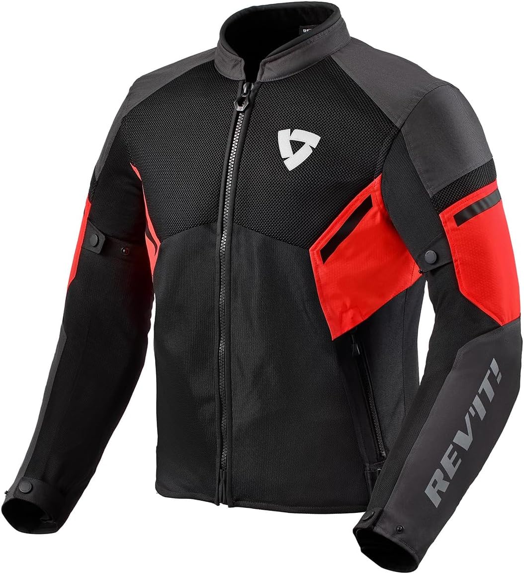 REV'IT! Men's GT-R Air 3 Adventure Sport Motorcycle Jacket (Black/Neon Yellow - Small)