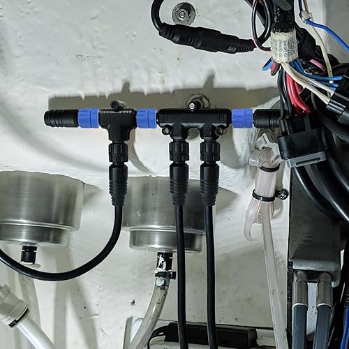 Miniatura 6 de NMEA 2000 (N2K) Kit de terminadores macho hembra para redes Lowrance Simrad B&G Navico y Garmin, terminador machohembra de grado marino con rosca