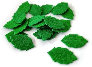 YYCRAFT Pack of 120PCS Felt Green Leaf St. Patrick's Day Appliques/Craft