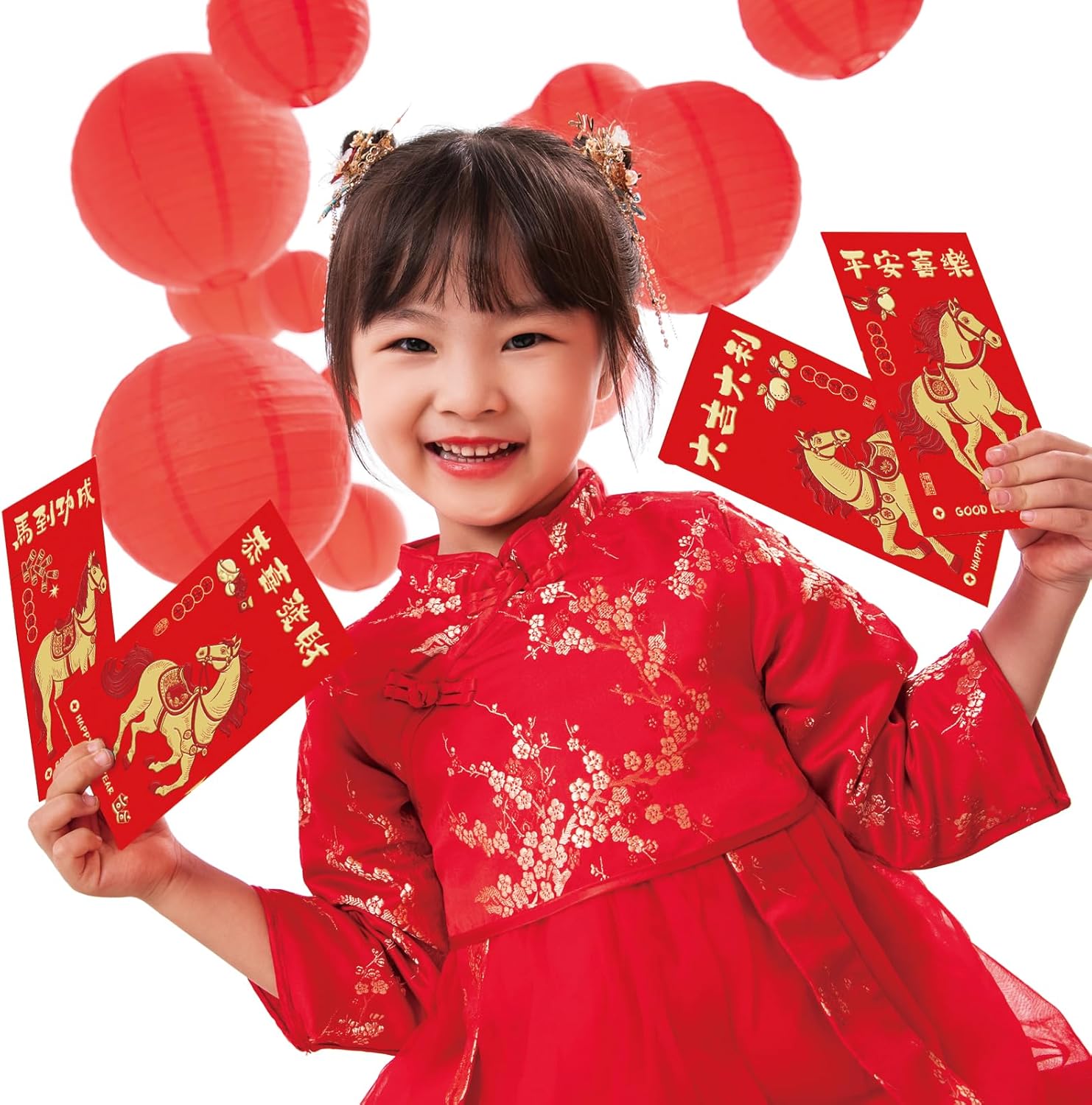 2025年新年 赤パケット 蛇年 赤パケット 赤パケット 中国赤パケット 新年 結婚式 誕生日 福財布 (6柄36枚)