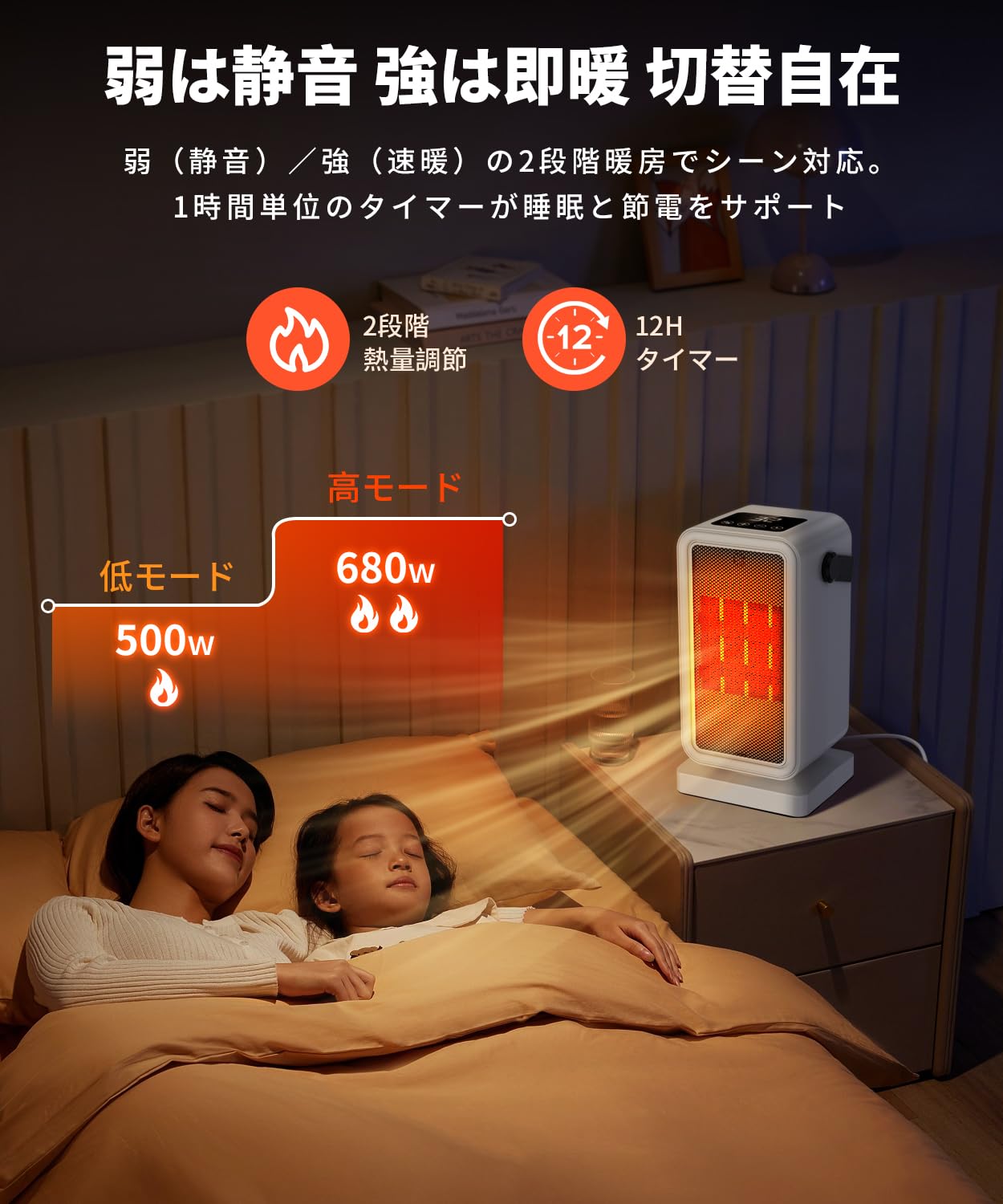 Amazon.co.jp: BOTISONE セラミックヒーター 小型 【2025冬新登場 2秒