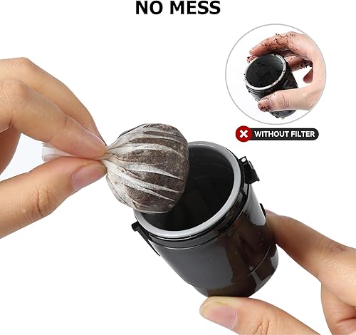 Miniatura 6 de Filtros de café desechables para filtros reutilizables K-Carafe (blanco, 100 unidades)