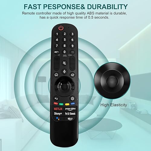 Miniatura 4 de Control remoto de voz de repuesto para LG Smart TV OLED QNED NANOCell UHD Series 2022-2019, control remoto mágico AN-MR22GA con función de puntero