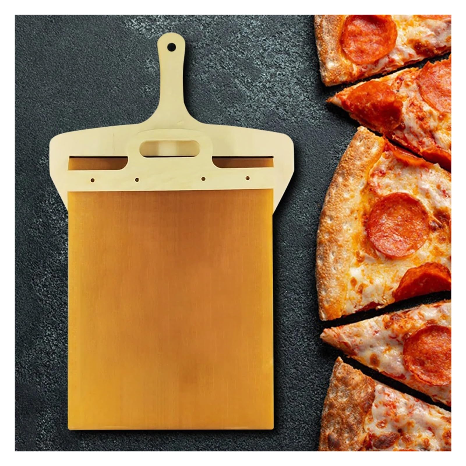 1 Stück, kompatibel mit tragbaren, verschiebbaren Pizzaschaufeln, Teigschabern, Antihaft-Spateln und hitzebeständigen Tüchern(55x30cm A)