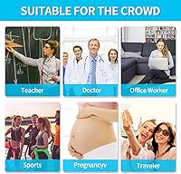 Vista 6 de MEILYLA Medias de compresión de 20 a 30 mmHg, medias de compresión para mujeres, opacas con puntera cerrada, medias varicosas