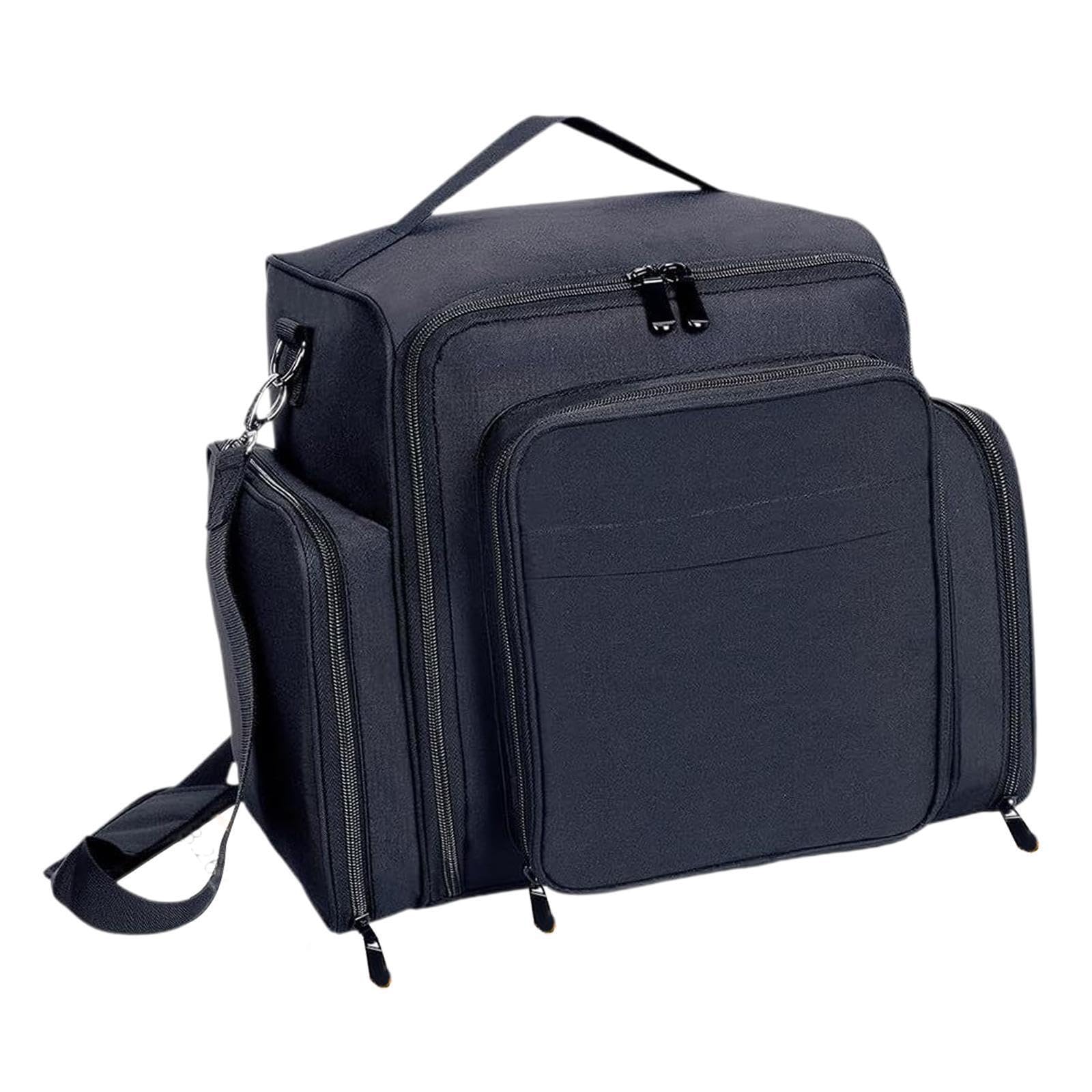 Estuche organizador para esmaltes de uñas con capacidad para 60 frascos Estuche de maquillaje portátil de viaje con bolsa desmontable y asa