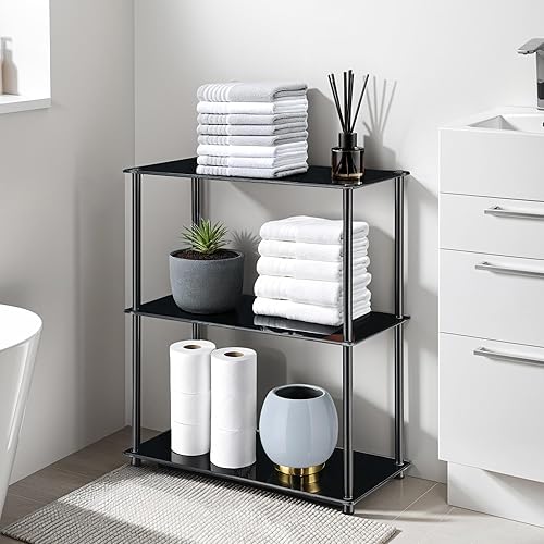 Miniatura 8 de Convenience Concepts Designs2Go Classic - Estantería de vidrio de 3 estantes vidrio