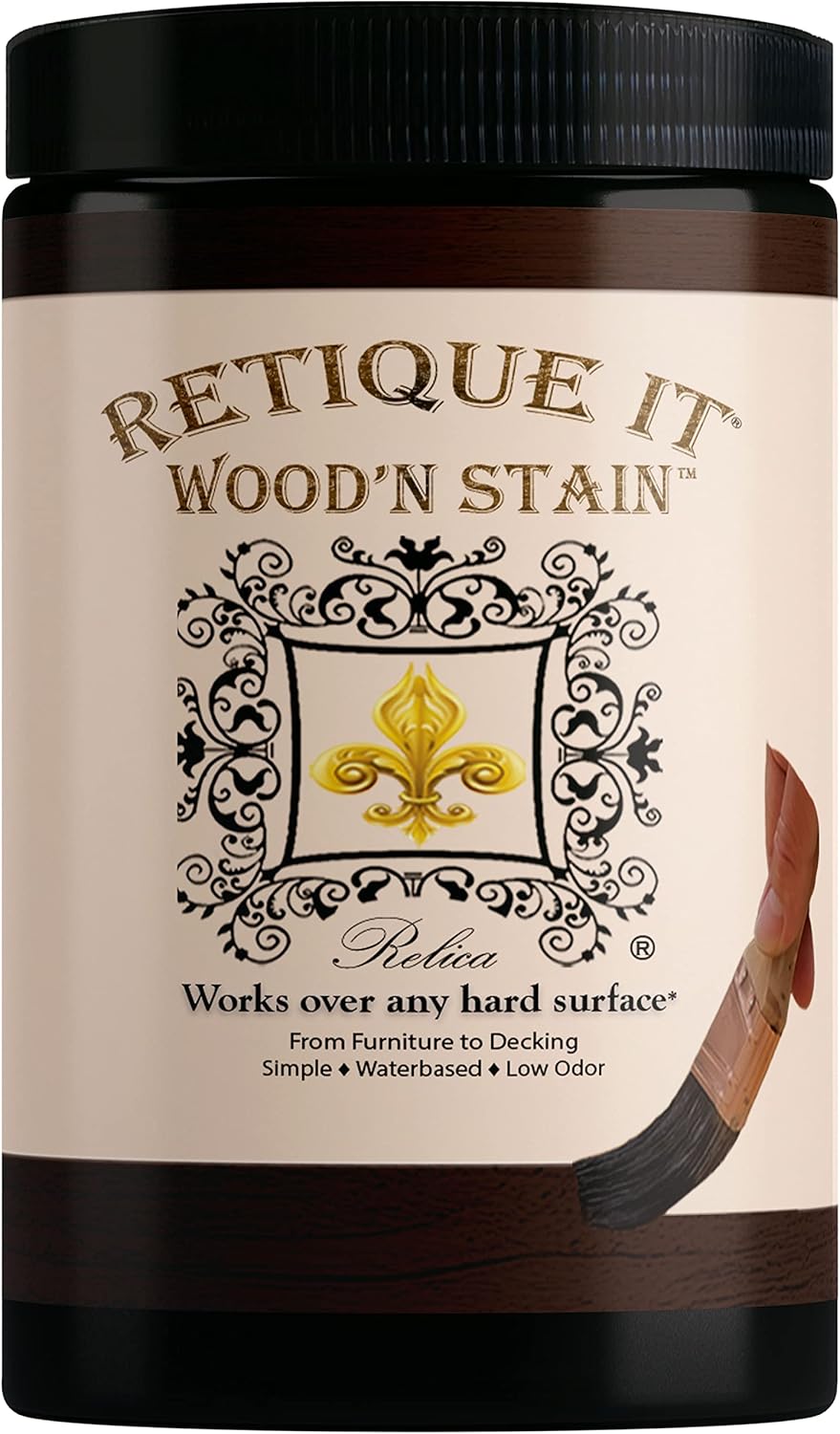 Retique It Wood'n Stain - Gel Stain with Liquid Wood (32 oz (Quart), 93 Red Mahogany)