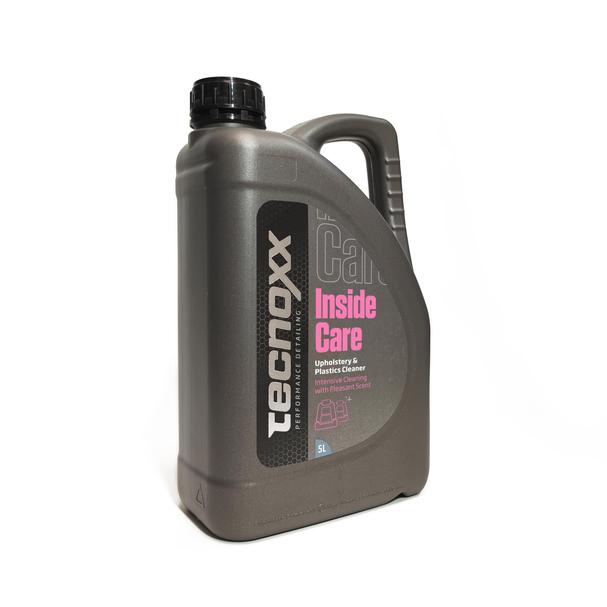Tecnoxx – Inside Care Nettoyant Universel Multifonction pour l’intérieur de la Voiture Tapisseries Textiles Plastiques Peau Emballage Professionnel 5 litres