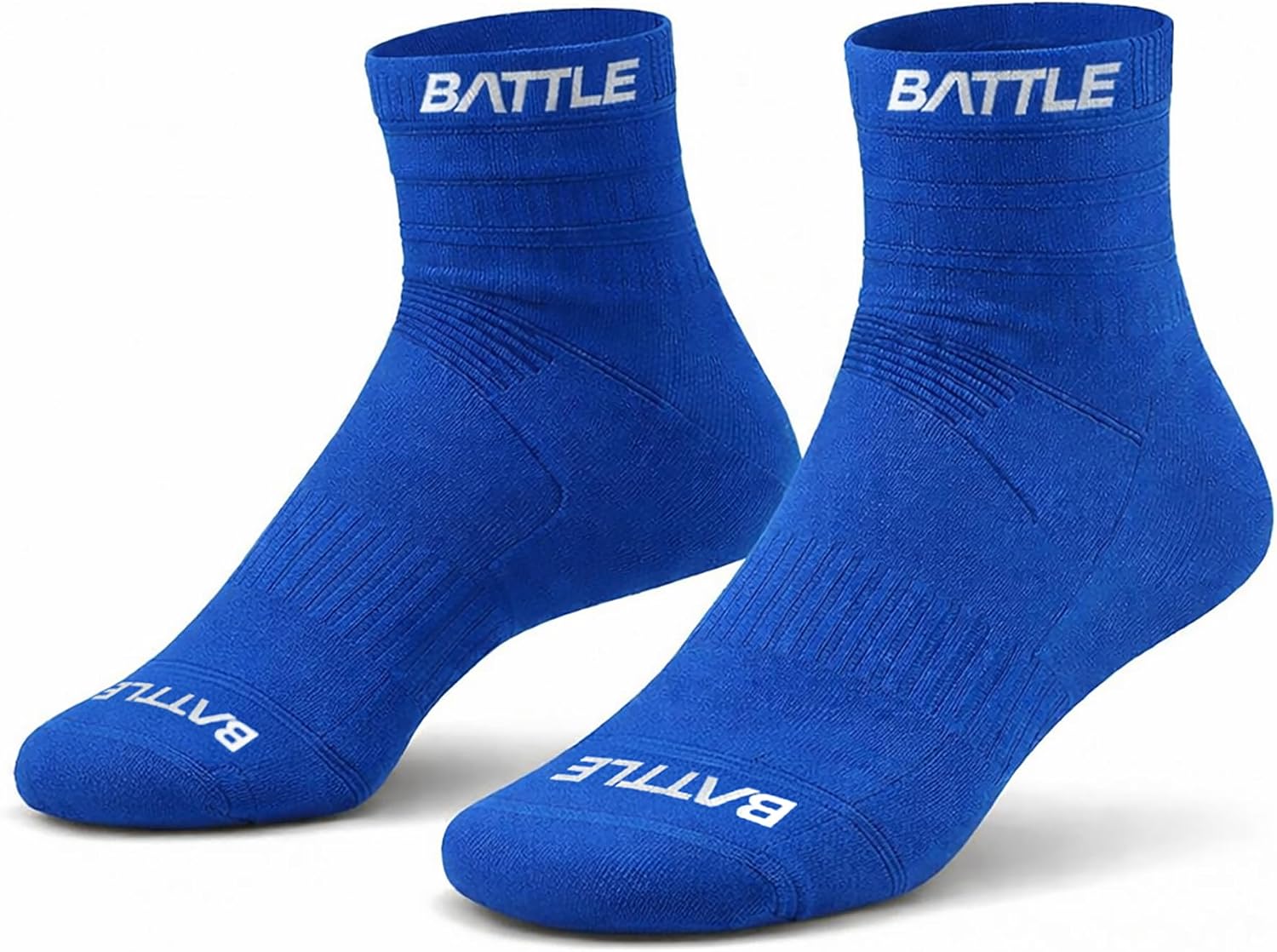 Battle AstroCrew Performance Crew Socks, 3-Pack, Athletic, Zoned Cushioning, Mesh Ventilation, Locked-In Fit