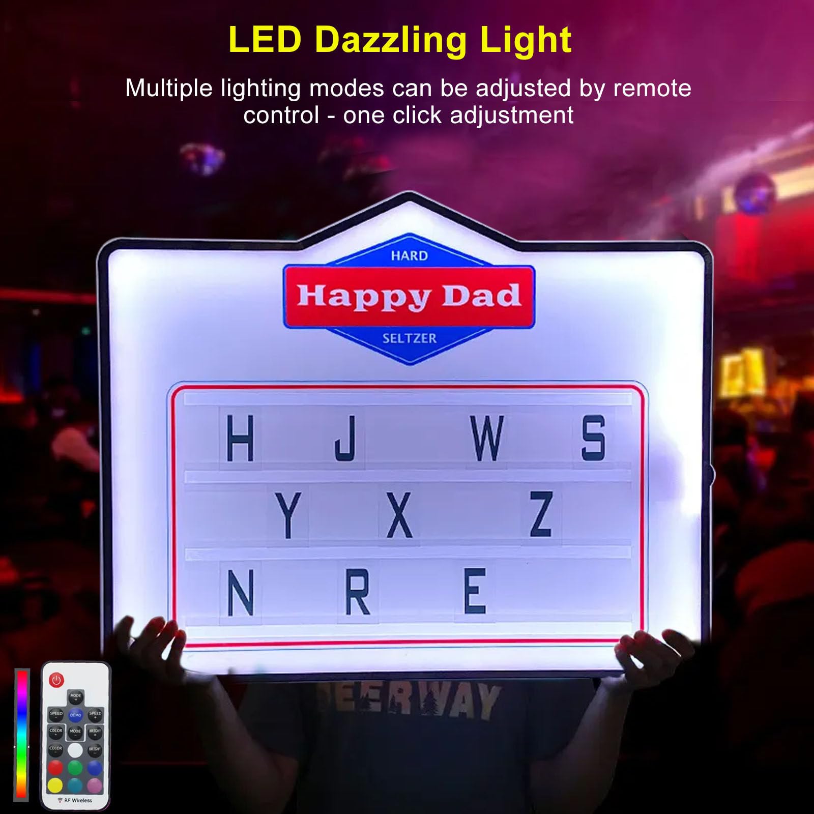 Presentador De Botellas Con Letras Led, Letrero De Servicio De Botellas, Letrero De Marquesina Con Letras De Mensajes Con Pantalla Iluminada Led, Letrero De Chica De Botella