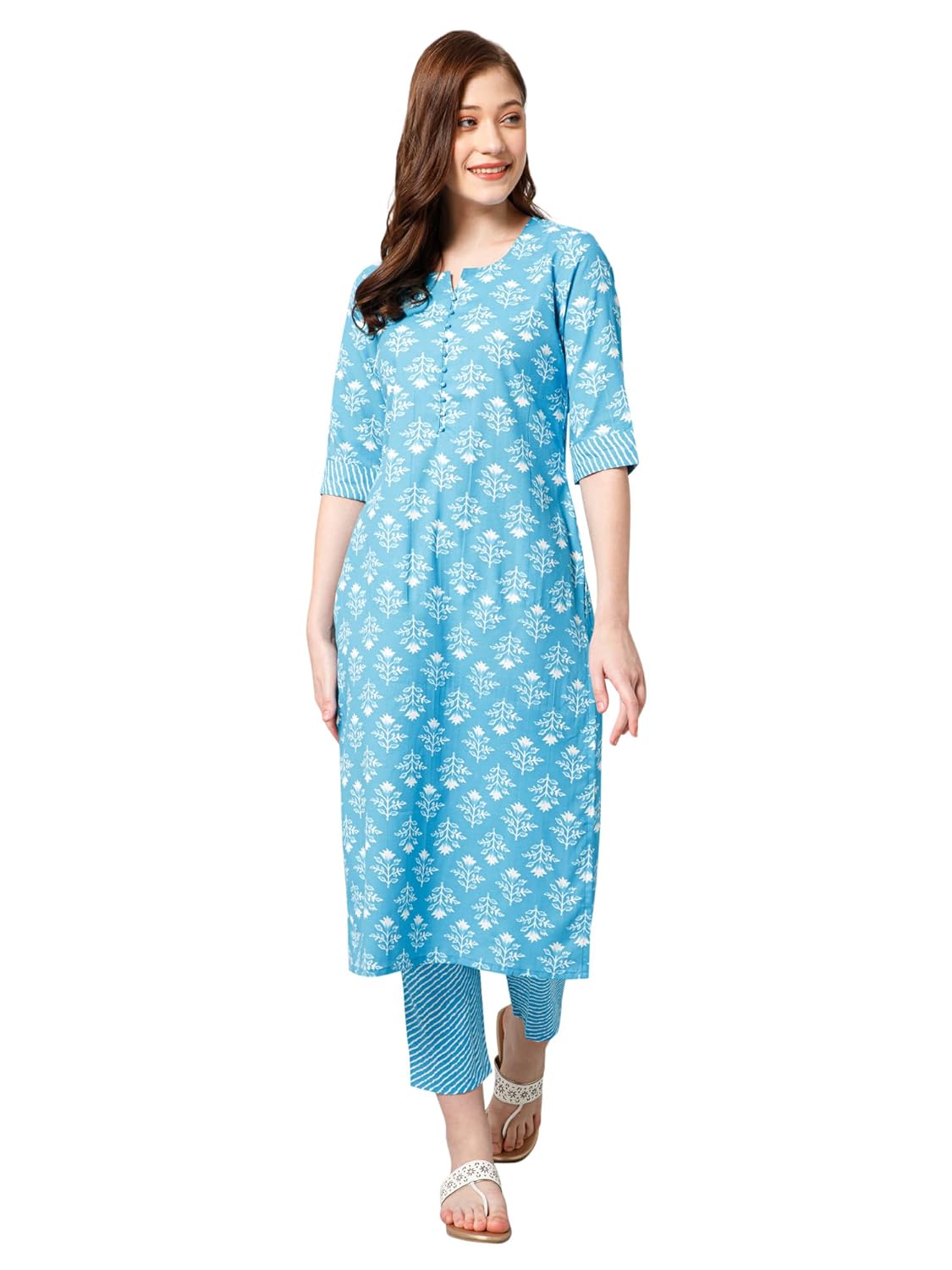 Buy Bee M Pee Designer Cotton Kurta set With Pant for Women Women