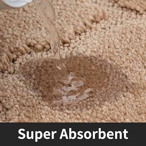 Miniatura 4 de COSY HOMEER Tapetes suaves para el frente del fregadero, alfombras de cocina súper absorbentes, de 20 x 59 pulgadas, antideslizante, lavable,