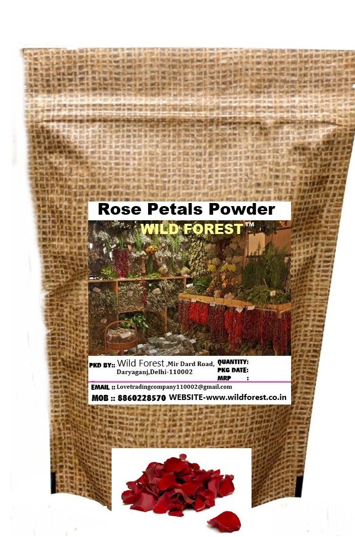 WILD FOREST RED ROSE PETALS POWDER 200 GM