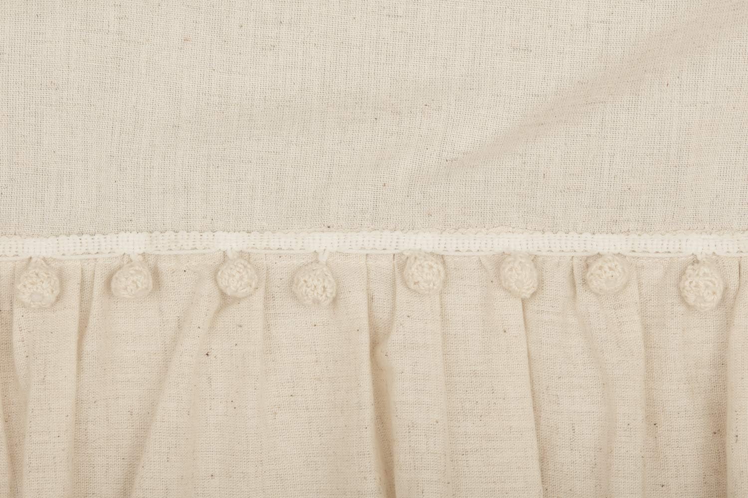 Blасk Frіdау - 50% оƒƒ Olivia Ruffled Shower Curtain w/ Macrame Pompom Trim, 72 L, x 72 W, Natural Cream Linen/Cotton Bathroom Curtain, Boho, Modern Country, Vintage Cottage, Farmhouse Style Frее Shірріng оƒƒеr Olivia Ruffled Shower Curtain w/ Macrame Pompom Trim, 72 L, x 72 W, Natural Cream Linen/Cotton Bathroom Curtain, Boho, Modern Country, Vintage Cottage, Farmhouse Style