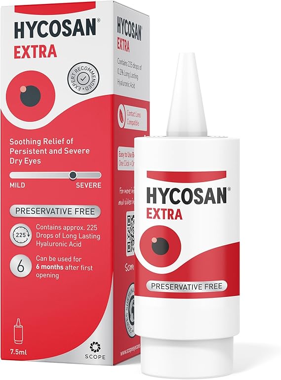 Hycosan Extra Preservative Free Eye Drops Sodium Hyaluronate 0.2