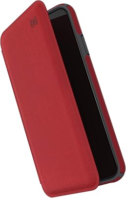 Speck Presidio Folio Funda Cartera para iPhone MAX Rojo Gris Speck Presidio Folio Funda Cartera para iPhone MAX Rojo Gris