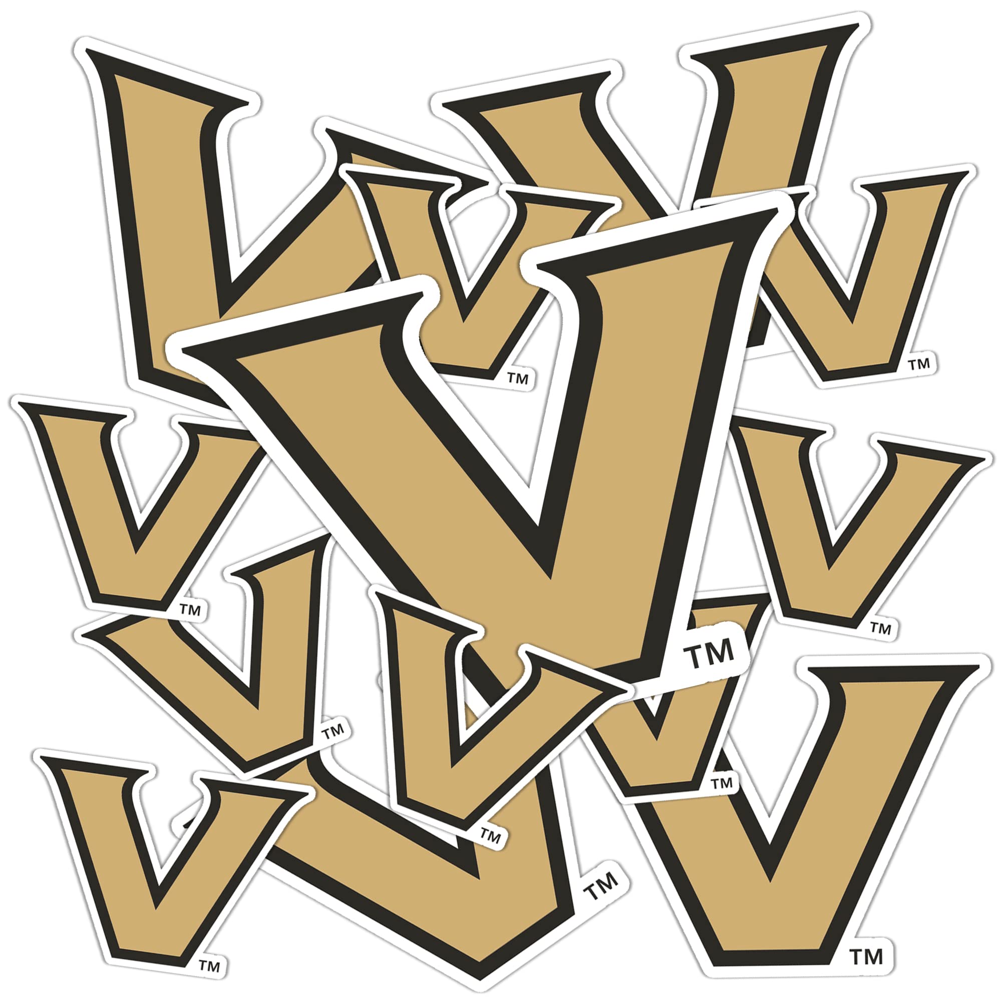 Adhesivo de vinilo de Vanderbilt University pegatina resistente para portátil coche y vinilos