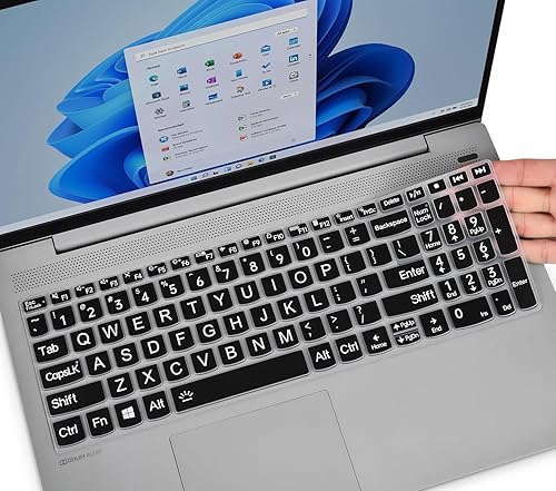 Funda de teclado de letras grandes para Lenovo ideaPad Flex 5 5i 16 pulgadas 2024 2023  Yoga 7 7i 16  Yoga 7i 15.62023 2024 ideaPad 3 3i 5 5i 15.6