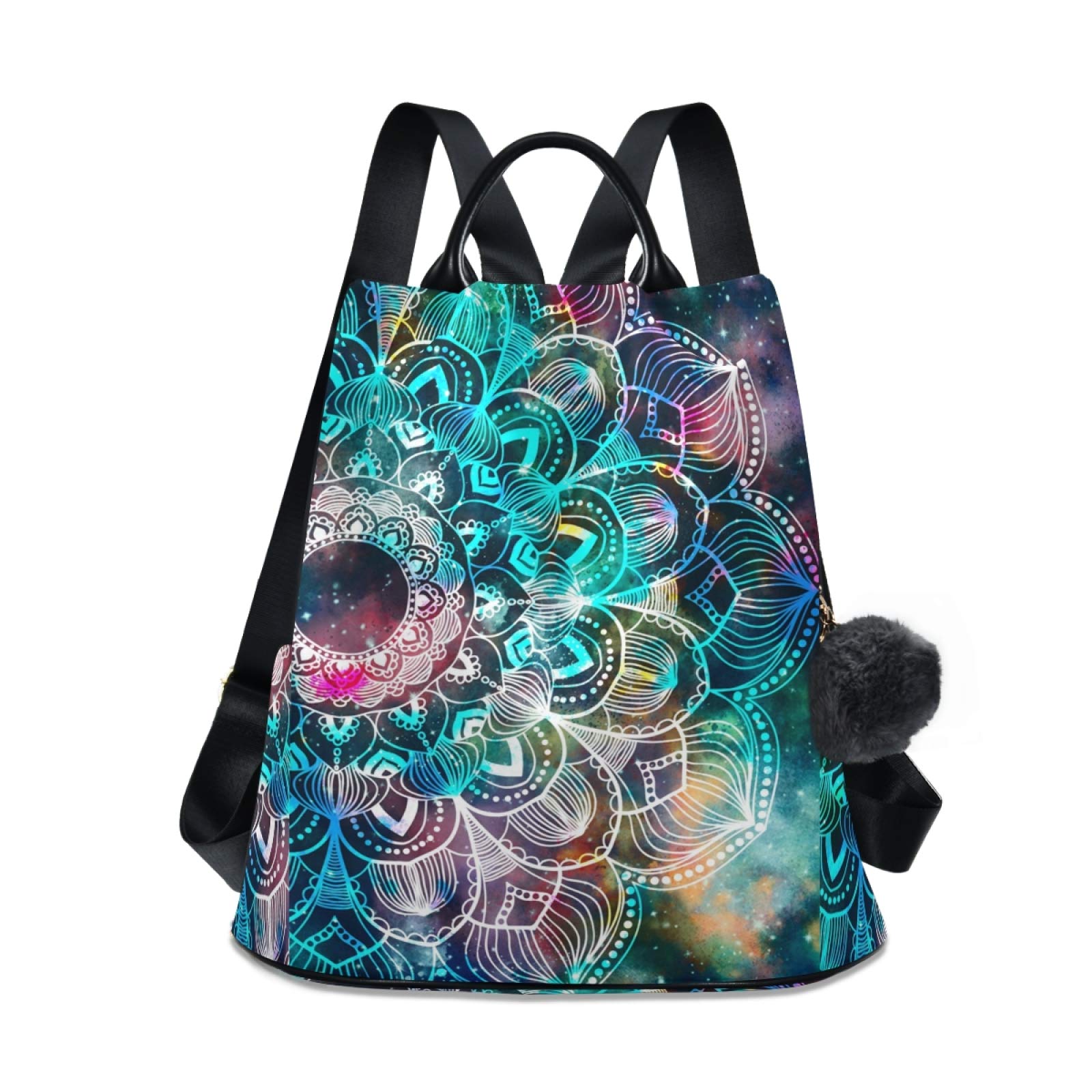 Amazon.com: ALAZA Galaxy Colorful Mandala Backpack Purse for  display picture 1