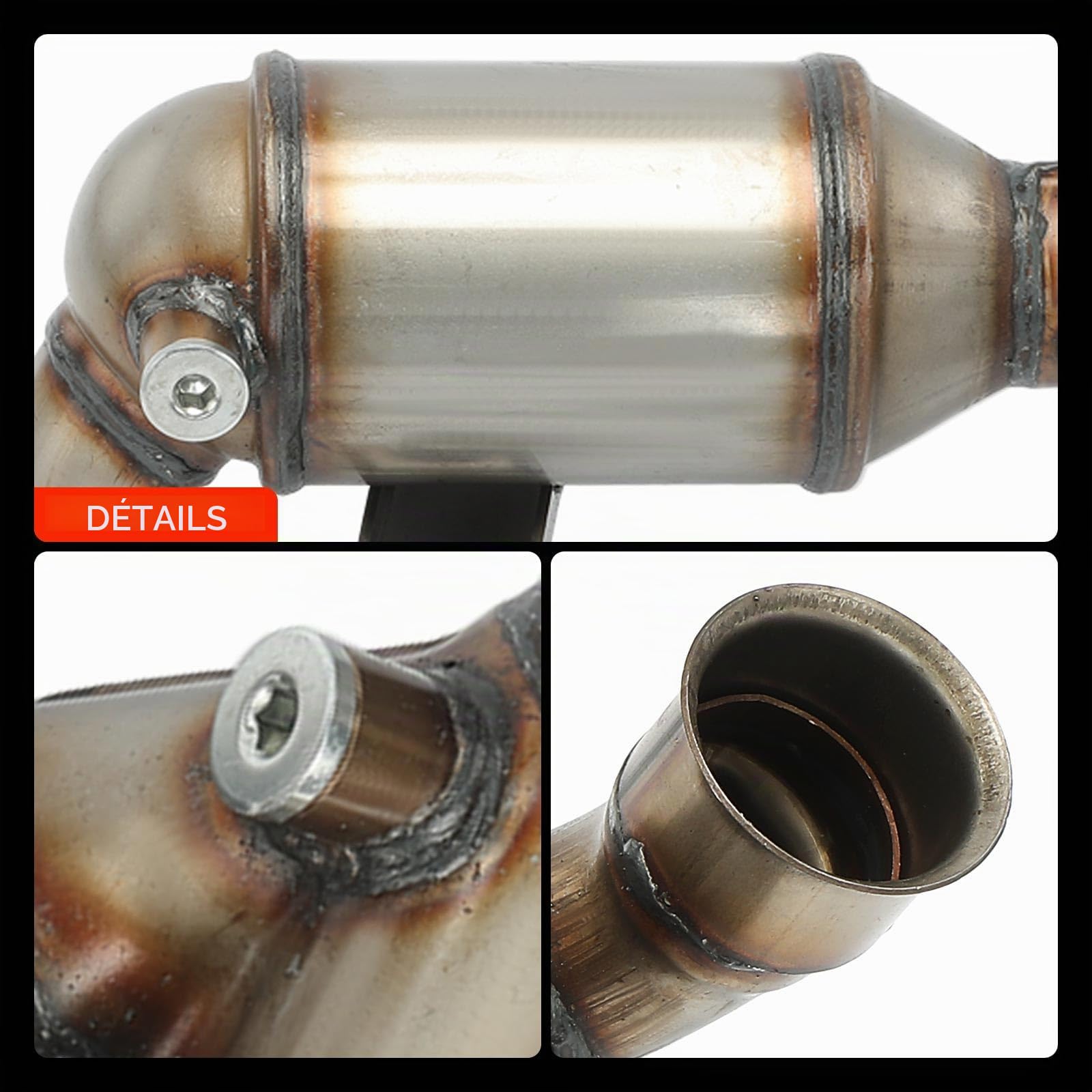 Frankberg 1x Catalyseur Essence Compatible avec C3 Picasso SH 1.4L 1.6L Min.i R56 1.4L 1.6L Min.i Cabriolet R57 1.6L 207 WA WC 1.4L 1.6L 308 CC 4B 1.6L Remplacer# 1609163980