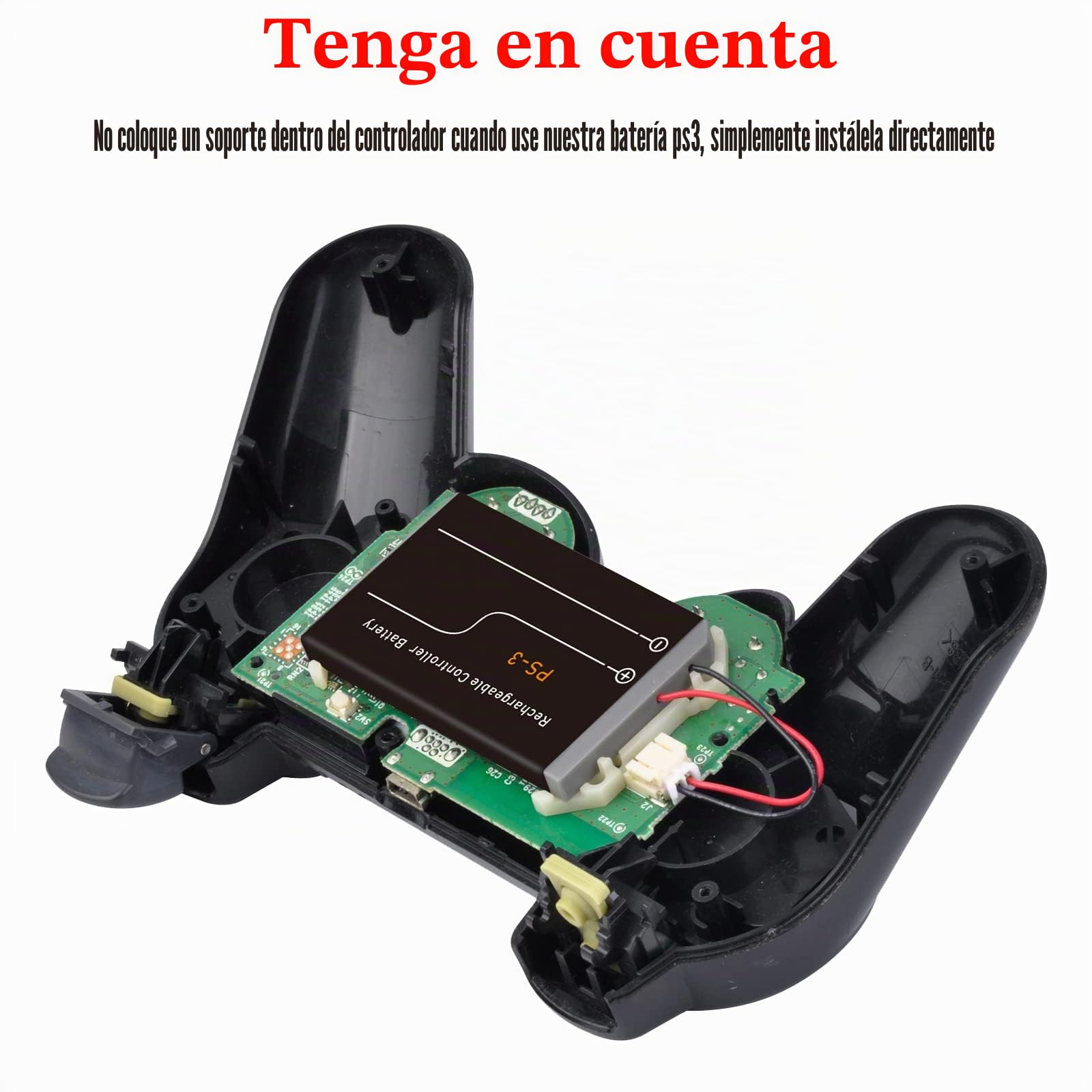 Batería Mando PS3, Hisewen 2Pack LIP1359/LIP1472/LIP1859 Batería de Repuesto para Sony PlayStation 3 Dualshock 3 CECHZC2E CECHZC2U SIXAXIS CECHZC1E CECHZC1H CECHZC1J CECHZC1U Controller