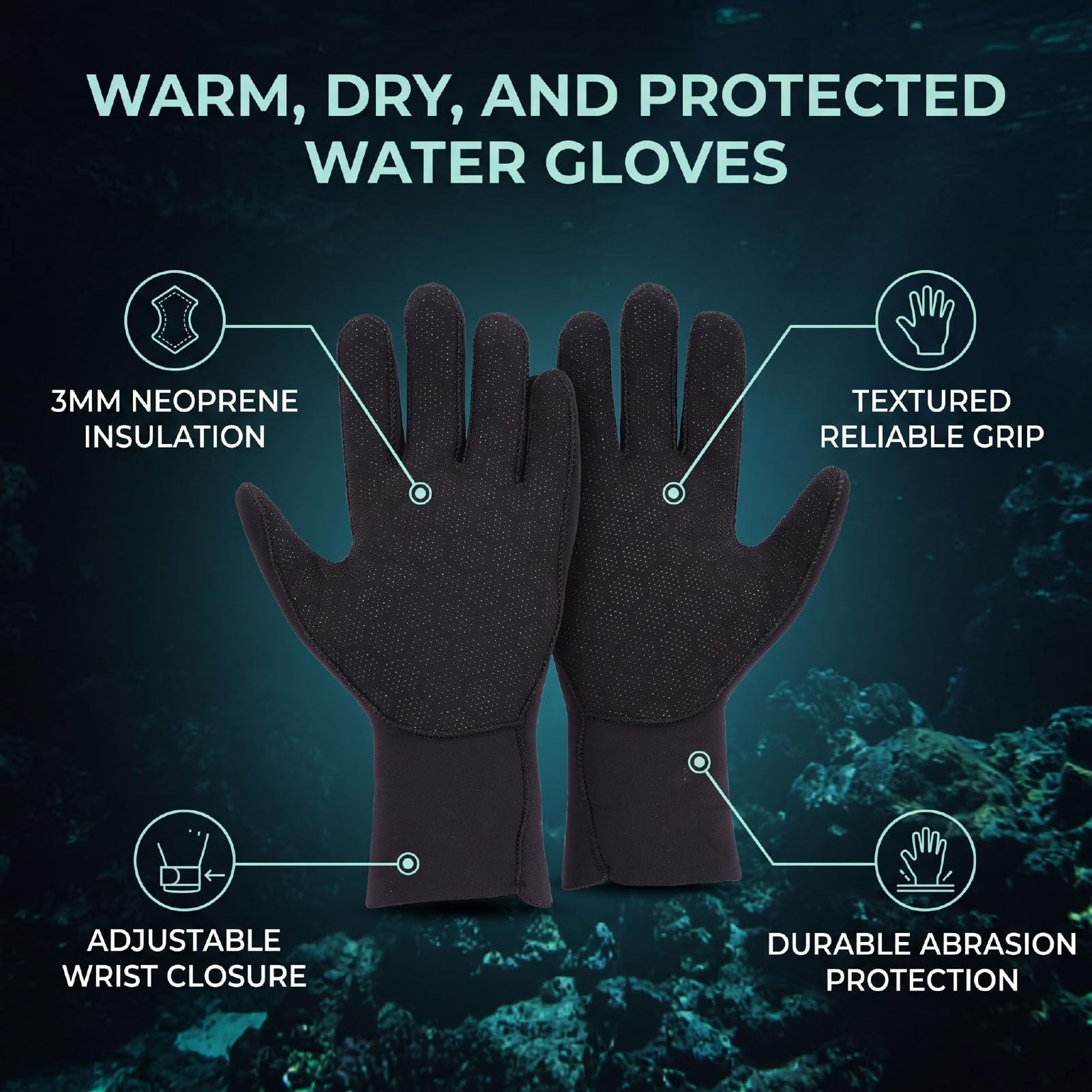 de Neopreno para Actividades en Agua Fría (M)