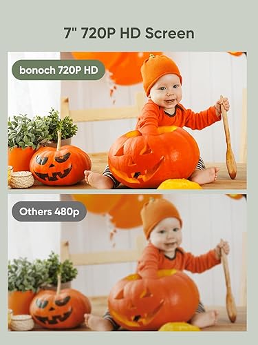 Miniatura 2 de bonoch 7" 720p HD Baby Monitor Parent Unit Reemplazo para BBM01BBM03BBM05, puerto tipo C, cámara no incluida