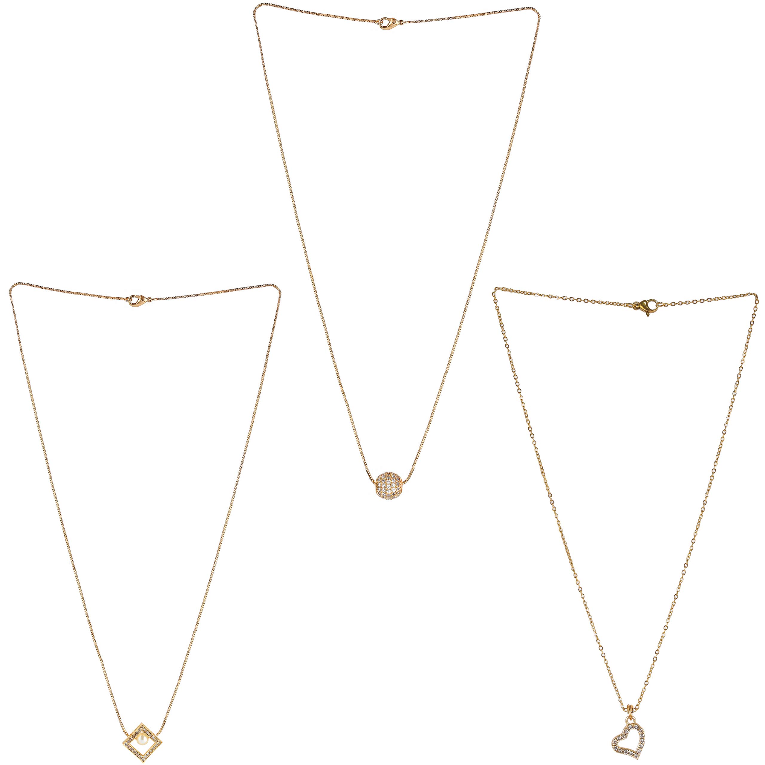 See full amazon price history chart for Brado Jewellery Gold Plated White AD Square And One Love Heart Shape Pendant With Satari Chain Combo Of 3 Necklace Chain Pendant for Women and Girls Brado Jewellery Gold Plated White AD Square And One Love Heart Shape Pendant With Satari Chain Combo Of 3 Necklace Chain Pendant for Women and Girls (B08TMN6HT8) Amazon Price History, Amazon Price Tracker