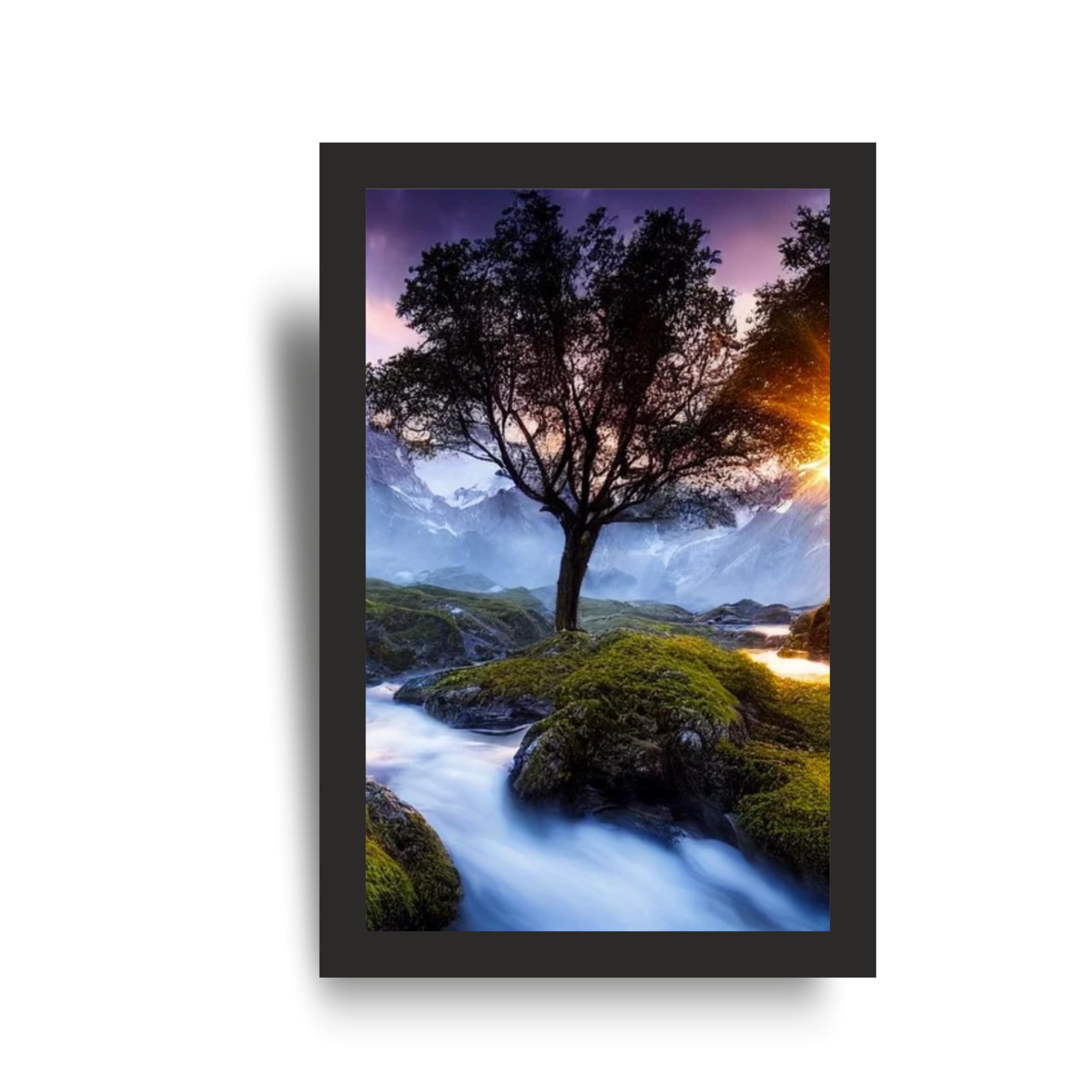 Misty Mountain River Wall Art Frame Set of 3 – view 4