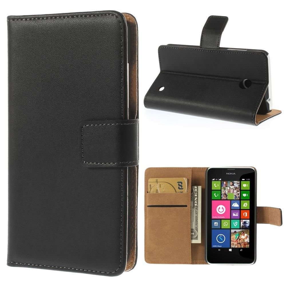ameegoPremium Genuine real Leather Wallet Flip protective Case with Tan Interior, kickstand, Card slots and Magnetic closure Slim design Notebook flip cover for LG G Flex (6.0”) (BLACK)
