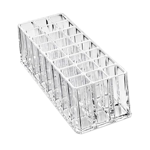 Generic 24 Slots Lipstick Holder Acrylic Lipstick Organizer Cosmetic Storage Box for