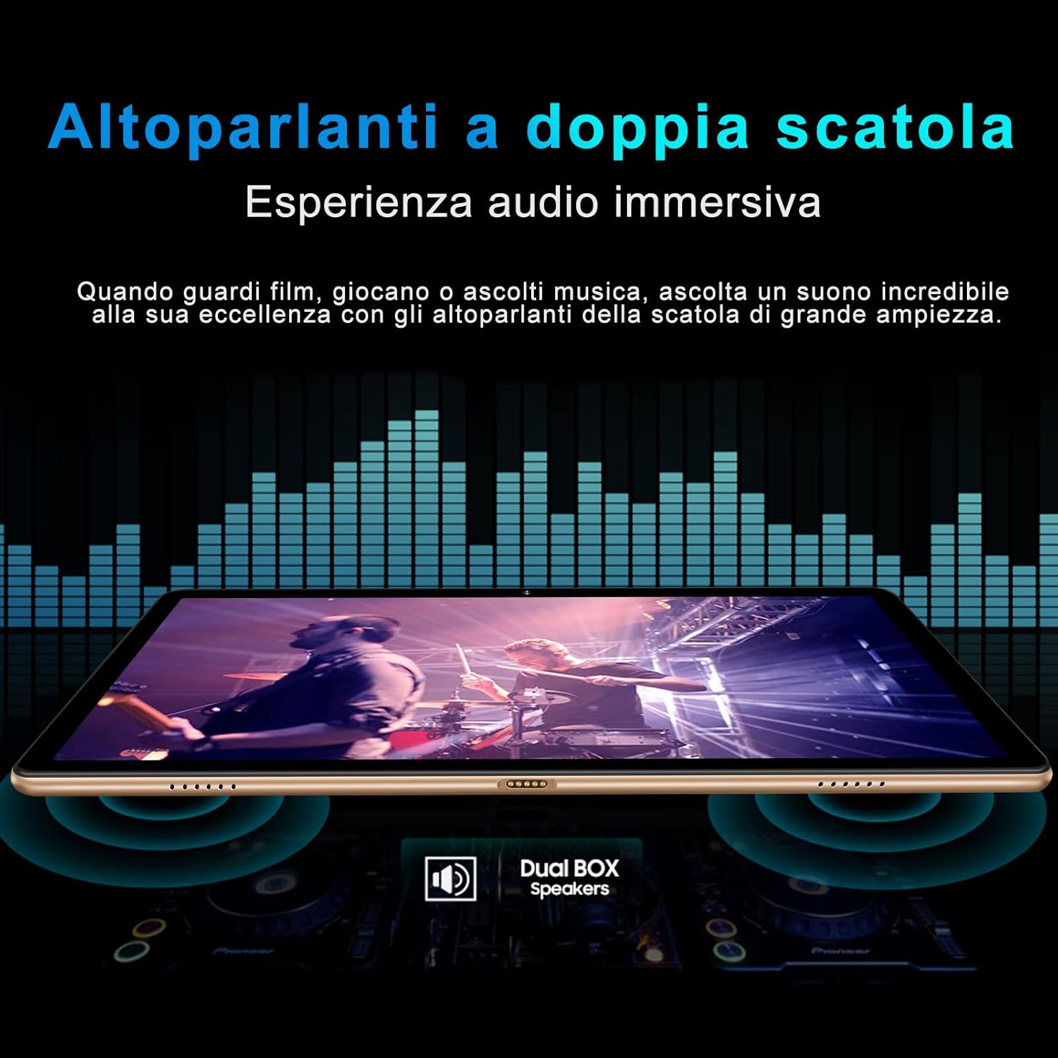 YESTEL Tablet 10 Pollici Android 11 con Custodia, Octa-Core T5 FHD Tablet, Processore 1.6 GHz/Batteria 6000mAh/64 GB Espandibili Fino a 1TB, Oro rosa YESTEL Tablet 10 Pollici Android 11 con Custodia, Octa-Core T5 FHD Tablet, Processore 1.6 GHz/Batteria 6000mAh/64 GB Espandibili Fino a 1TB, Oro rosa