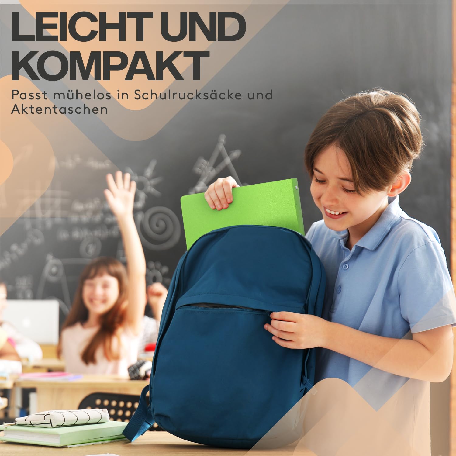 ACROPAQ - 12 x Ringbuch A4 | 4 Ringen | Mit Rückenetiketten, Rückenbreite 2,5 cm, Farbbogen, Natur Farbkollektion - Ringhefter, Ringordner, Ordner A4 Schmal, Ringmappe A4, Schulordner
