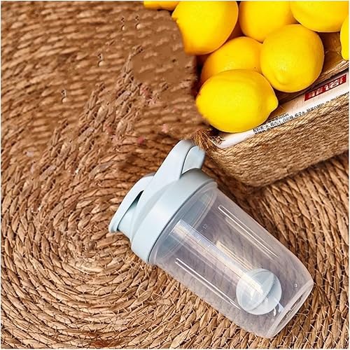 Miniatura 5 de CHNLML Botella Agitadora de Proteínas 400ML/16Oz con Bola Agitadora para Batido de Proteínas, Botella Agitadora con Bola Mezcladora, A Prueba de