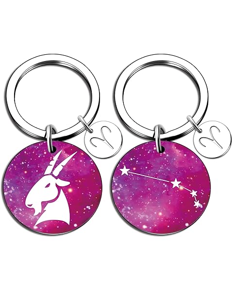 12 Constellation Keychain Zodiac Astrology/Birthday For Women Men Adults Boys Girls...