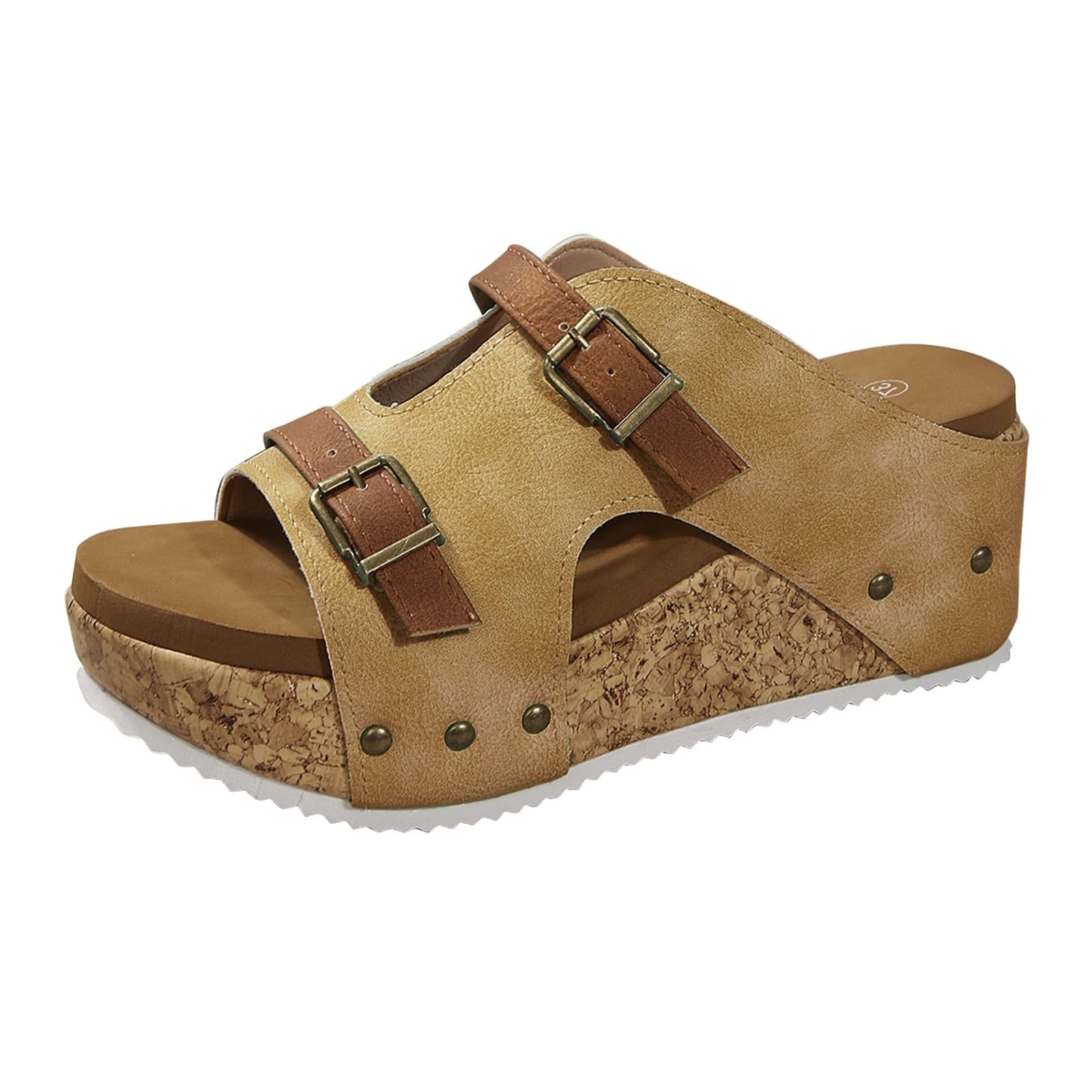 Generico Sandales Et Nu-Pieds Femme Confortables LéGèRes AntidéRapantes Semelle Souple Respirantes Chaussures Femme éTé Mode Mules Support Pieds Larges Ville Plage