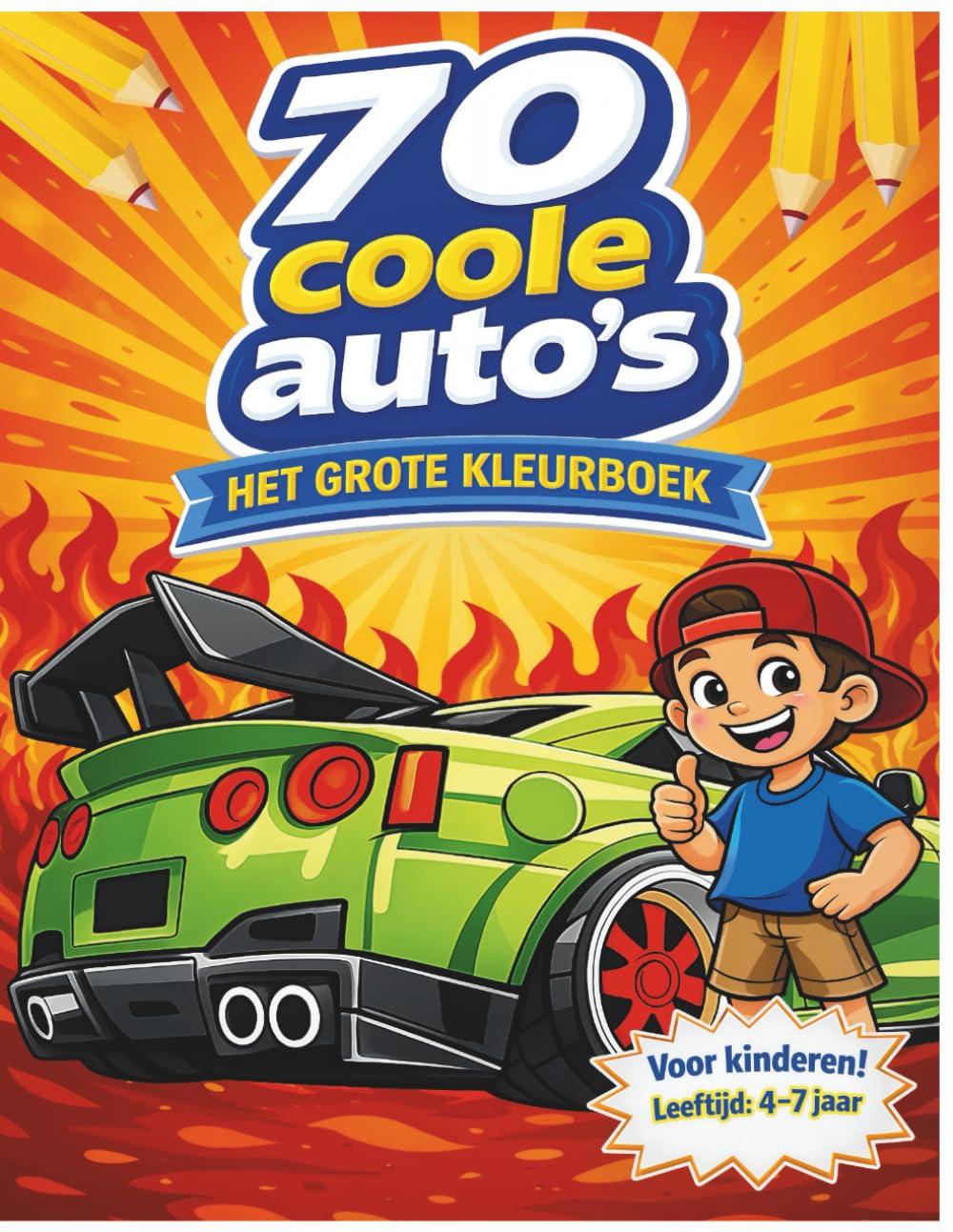70 coole Auto's: Het grote Kleurboek