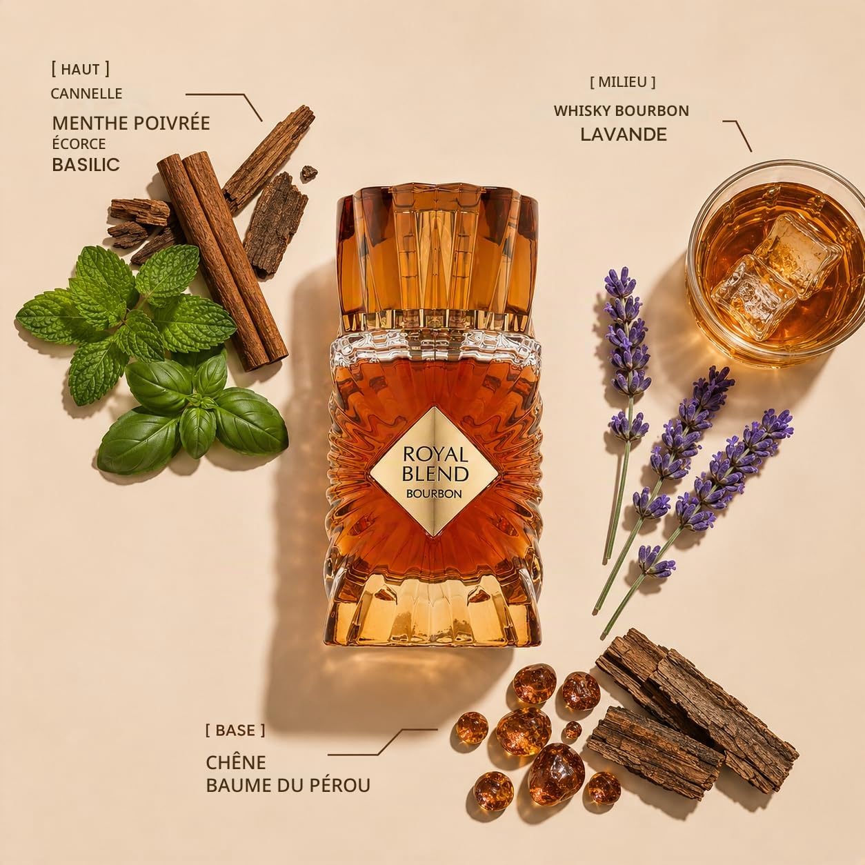 Eau de parfum Royal Blend Bourbon 100 ml - French Avenue