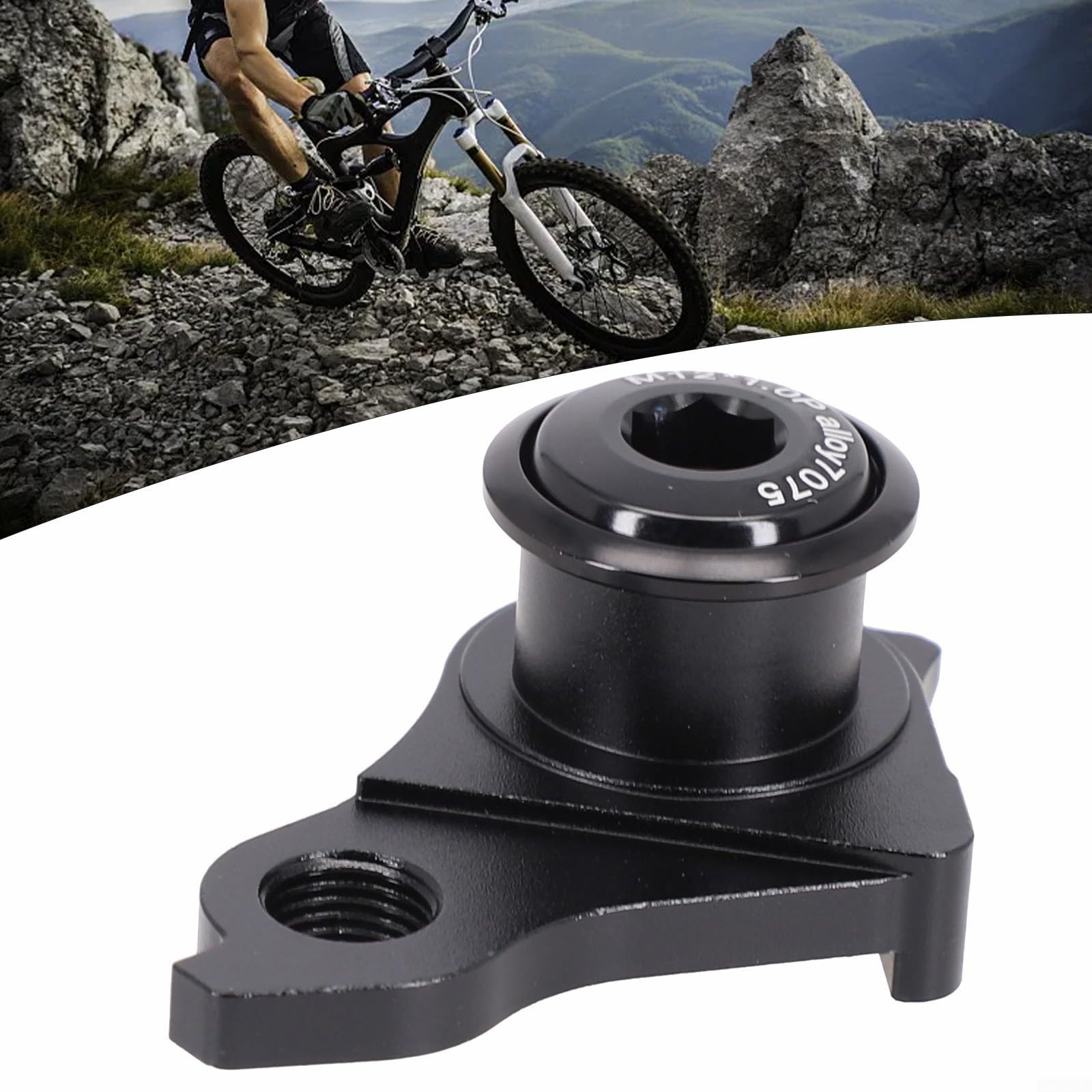 Forcellino deragliatore posteriore per bicicletta, in lega di magnesio, lavorato a CNC, compatibile con specifiche UDH/Standard AX12 P1.0