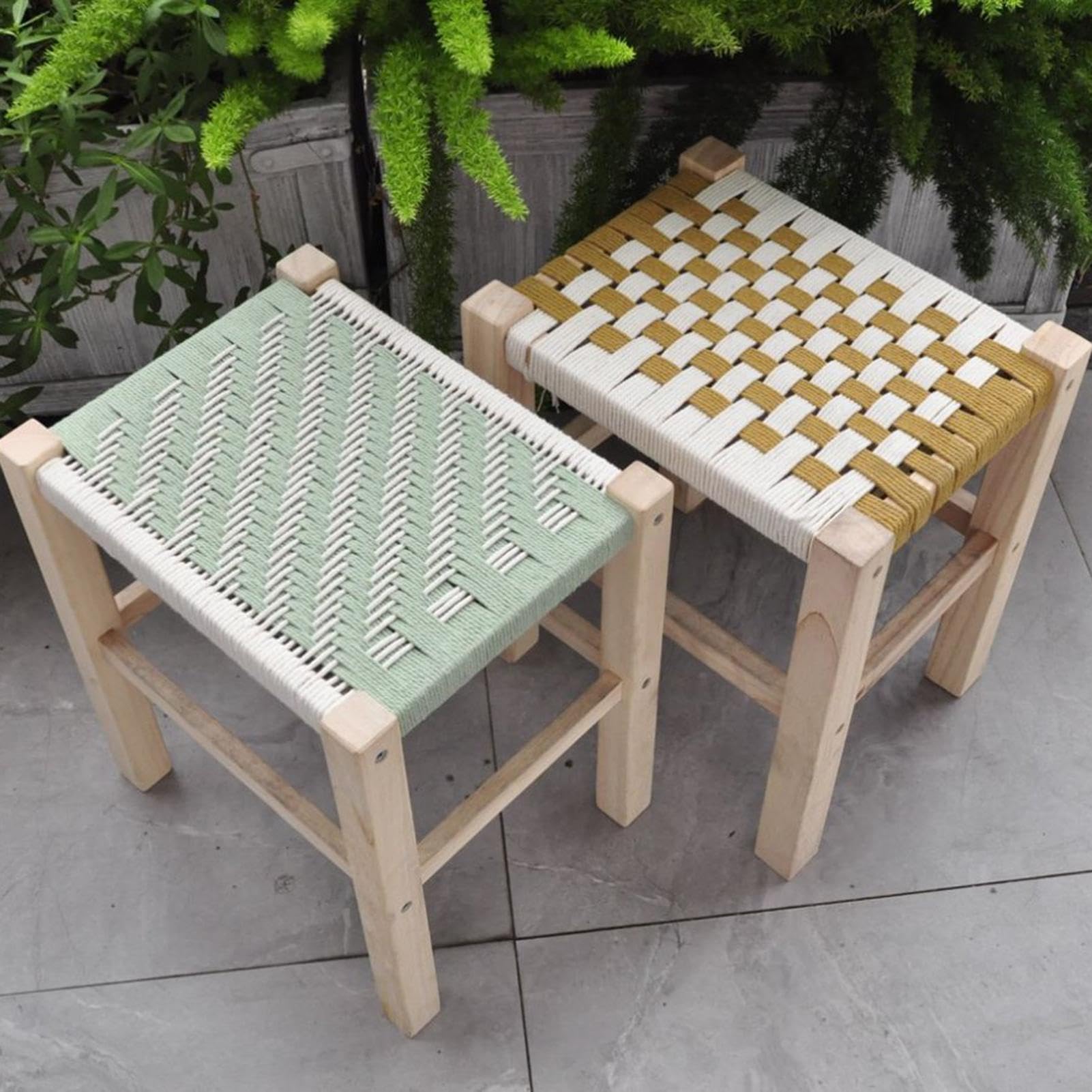 Kit fai da te con struttura per sgabelli, educativo adatto ai principianti, set per lavori di lavorazione del legno, tessitura, comodino, porta, laboratori, lezioni d'arte domestiche